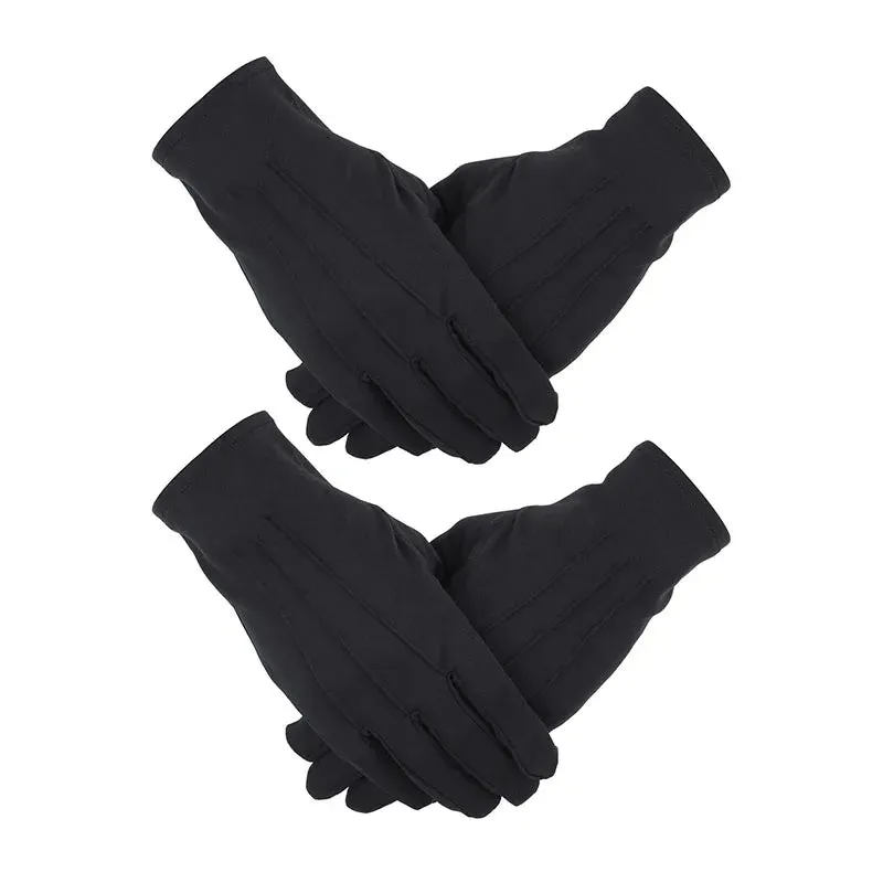 Vittorio Farina Unisex Fourchette Dress Gloves with Snap Button