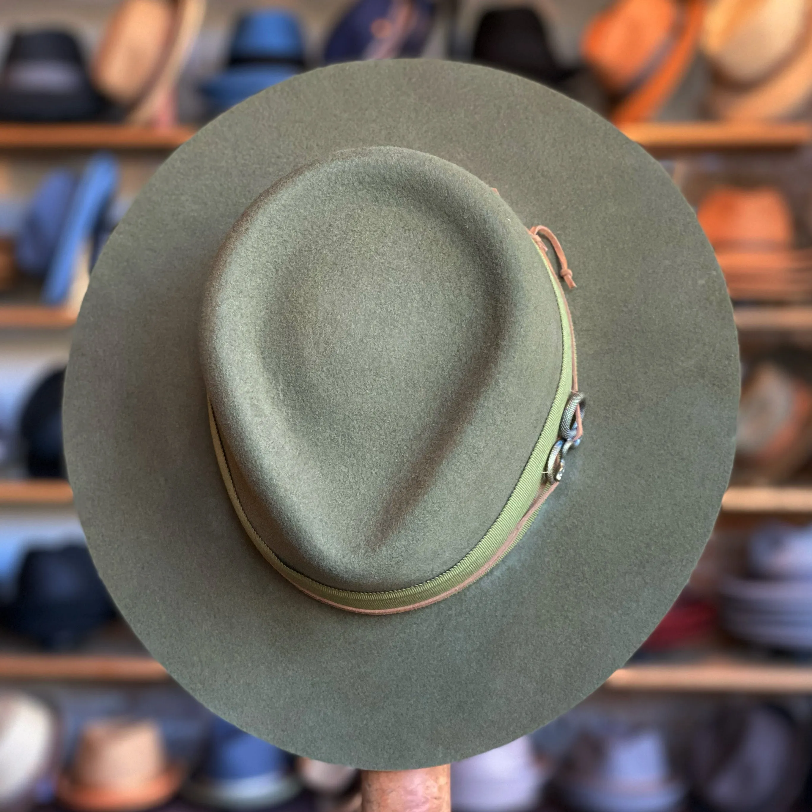 Wormwood Flat Brim Fedora