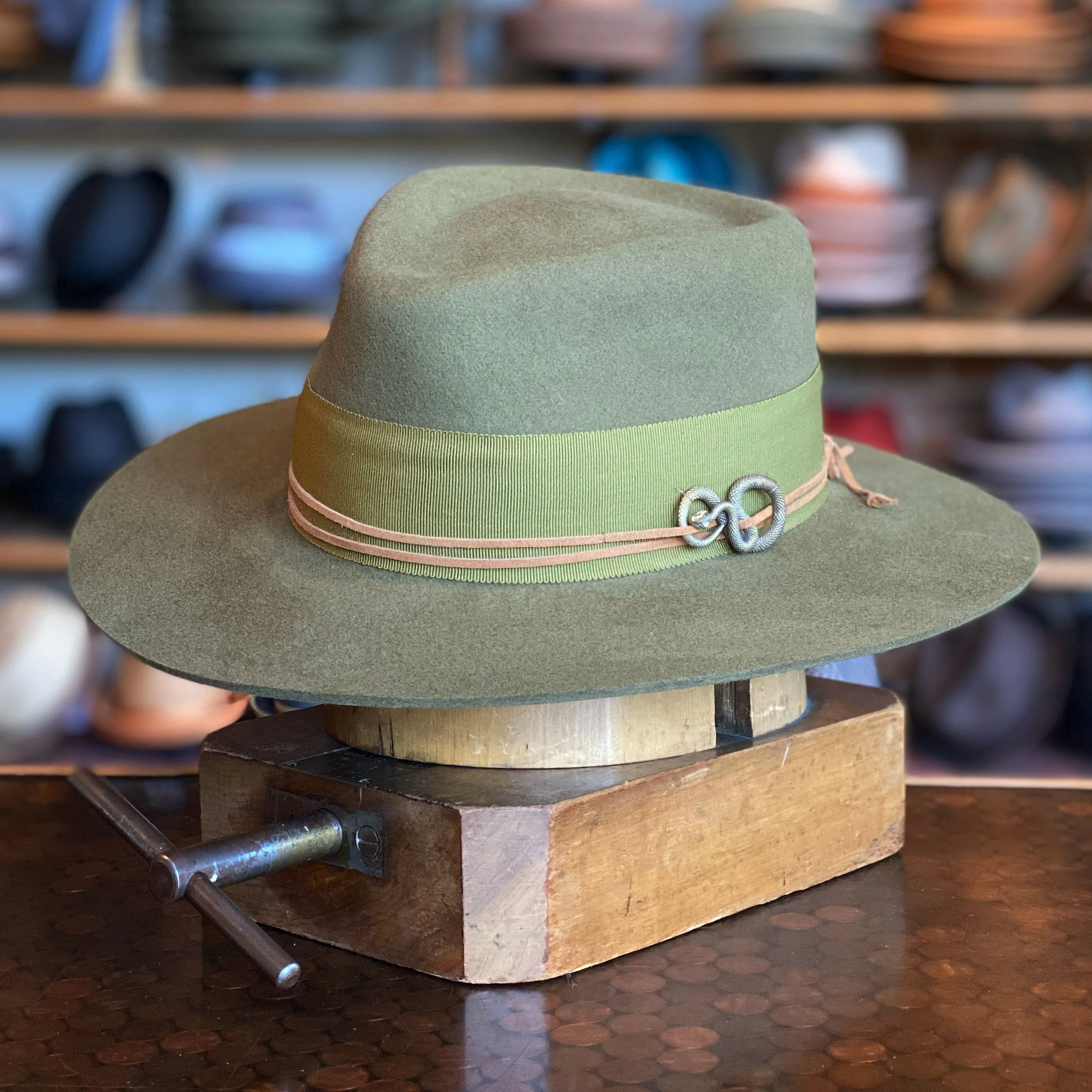 Wormwood Flat Brim Fedora