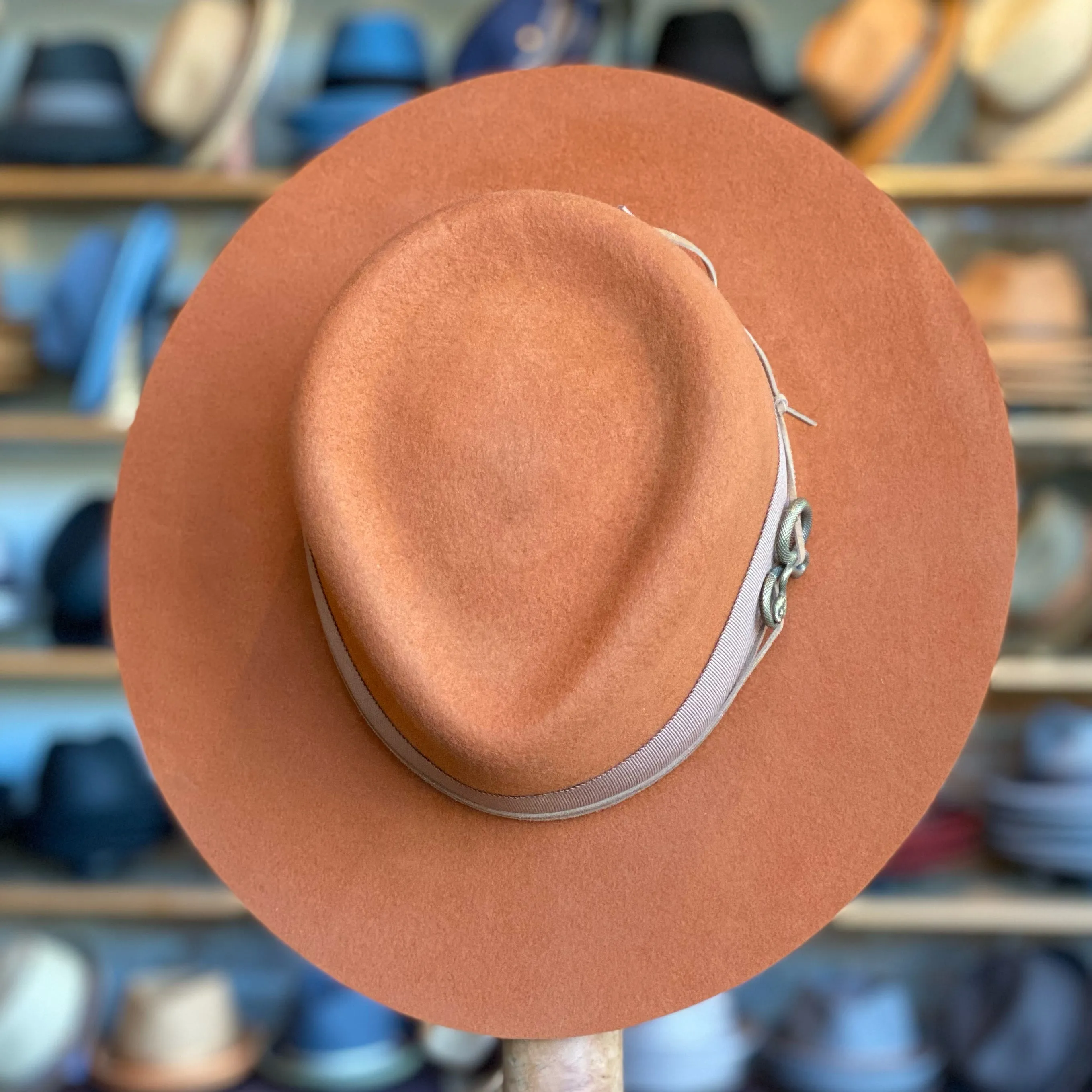 Wormwood Flat Brim Fedora